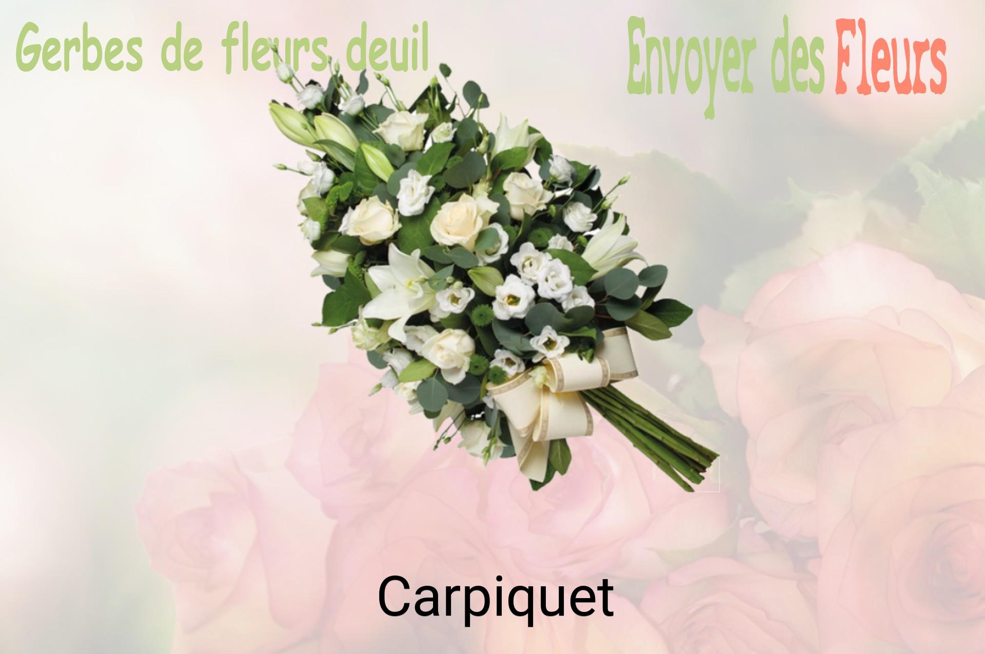 Gerbe de fleurs de deuil livrée à Carpiquet